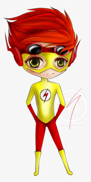 Chibi Kid Flash - Flash Dibujo Chibi #1559427