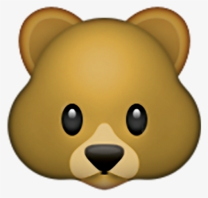 Emoji Emoticon Urso Emoticonurso Pngtumblr Pngs Png - Iphone Bear Emoji #1560266