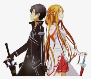 Have A Transparent Kirito & Asuna <3 - Asuna And Kirito Png #1560396