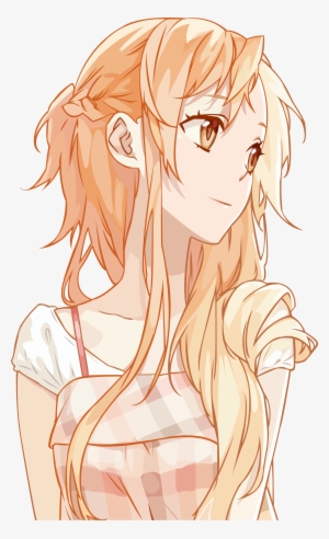 Asuna Yuuki Sword Art Online Anime Hair Orange Pixiv - Sword Art Online Cute Asuna #1560475