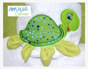 Turtle Legs Girl Applique Design - Embroidery #1560636