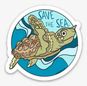 Image Of Save The Sea Turtle - Save The Sea Turtle Sticker #1561021