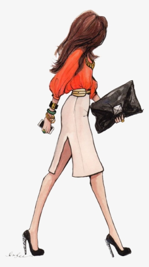 Fashion Illustration, Sketch - Sketches Of Stylish Girls #1561238