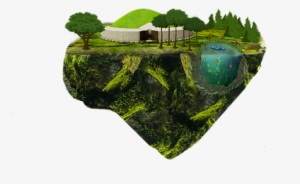 Island, Float, Sky, Landscape, Trees - City In The Sea #1561448