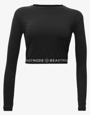 Crop Top - Cropped Black Long Sleeve #1562244