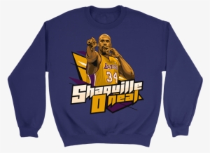 Crewneck Sweatshirt / Purple / S Shaquille O'neal Sweatshirt - Am Stronger Than You Believe Shirts #1562378