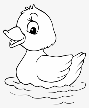 Duck Cartoon Coloring Page Free Printable - Duck Picture For Coloring #1562762