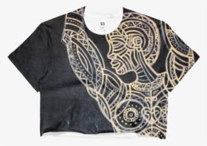 Sm-xl Crop Top Featuring James Terrell Painting - Sweater #1562811