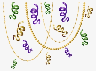 Mardi Gras Beads Clip Art Png Download - Trompeta Png Transparente Mardi Gras #1562900