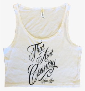 Aaron Lewis Ladies White Crop Top - Active Tank #1563082