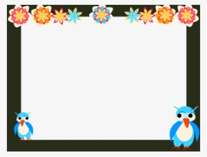 Well Done Certificate Border - Clipart Bird Flower Frame #1563279