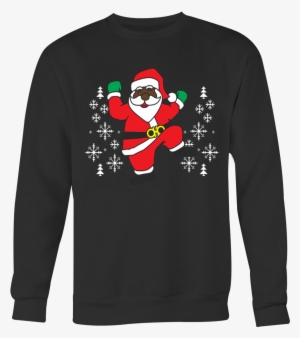 2 Chainz Ugly Christmas Sweater Dancing Santa T-shirt - Hit Dem Folks Sweater #1563403