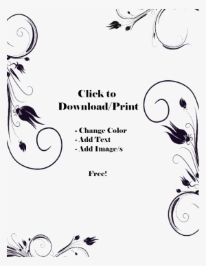 Flower Border Black And White - Flower #1563693 Flower Border Black And White - Flower #1563693