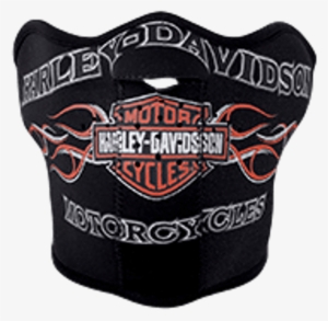 H-d Pinstripe Flames Face Mask - Harley Davidson #1564107