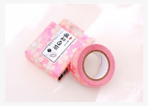Masking Tape - Roze Bloempjes 10m. #1564215