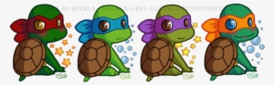 Vector Library Bowling Drawing Ninja Turtle - Cute Baby Ninja Turtles #1564553