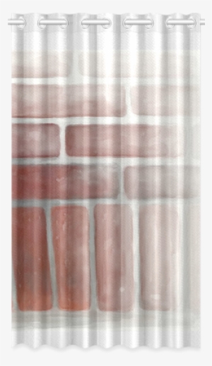 Red Brick New Window Curtain 52" X - Window Covering #1564892