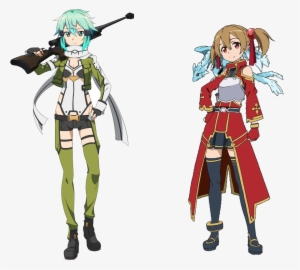 Sinon And Silica - Sword Art Online Style #1565549