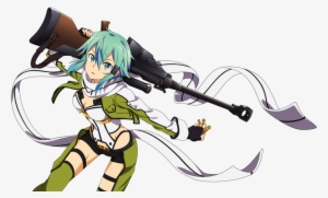 Sinon Sword Art Online Ii By Amassu-d7t39ys - Sword Art Online Sinon Png #1565570