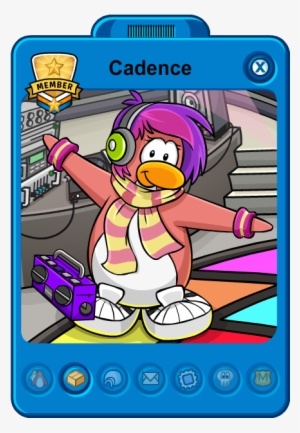 Cadence Playercard New - Club Penguin Dj Cadence #1566304