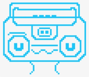 Boombox Man V - Pixel Art Transparent Boom Box #1566580