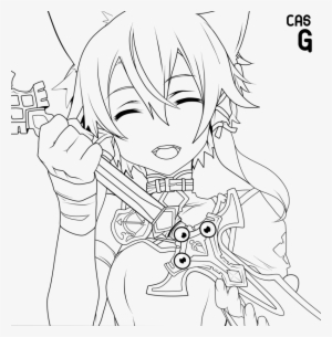 Pin By Spetri On Lineart - Sword Art Online Sinon Coloring Pages #1566807