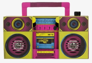 Boombox Speaker Pink/yellow/black #1566828