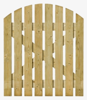 Round Top Light Wooden Gate - Small Fence Gate Wood #1566881