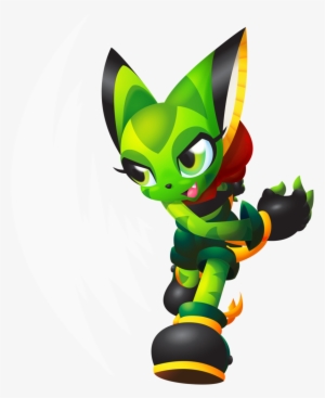 Freedom Planet Green Mammal Vertebrate Fictional Character - Freedom Planet Carol Png #1567069