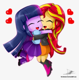 Midnight Sparkle And Sunset Shimmer Fan Art #1567472