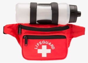 Lifeguard Responder Fanny Pack With Lifeguard And Cross - Lifeguard Hip Pack With Water Bottle #1567473