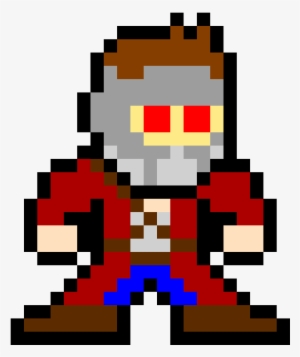 Star Lord - Pixel Art Spiderman Black #1567804