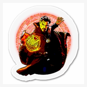 Dr Strange Colour Imaginative Ink The Home Of Awesome - Dr Strange Sticker Png #1567825