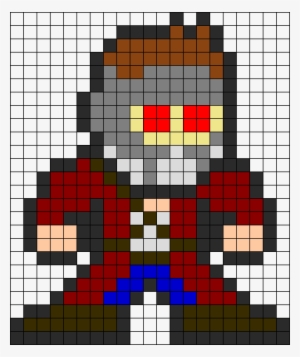Guardians Of The Galaxy Star Lord Peter Quill Perler - Pixel Art Star Lord #1568607