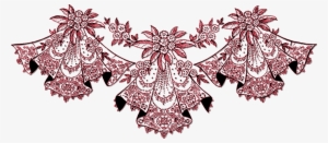 Red Lace B - Transparent Vintage Lace Png #1570241