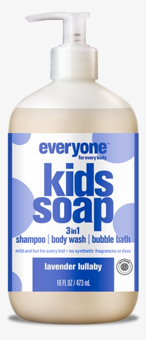 Everyone For Kids 3 In 1 Lavender Lullaby Soap 16oz - Plastic Bottle #1570820