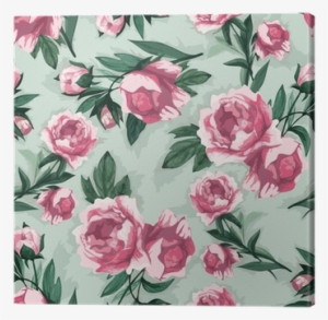 Seamless Floral Pattern With Of Pink Roses, Watercolor - Pineapple Clothing Women's Betty Set Size: Xl #1571012