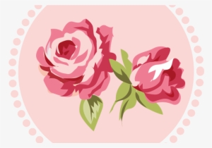 Pink Rose Clipart Shabby Chic Pencil And In Color Pink - Bat Mitzvah Logo #1571154