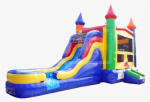Castle Combo Waterslide - Bounce House Water Slide Combo #1571662