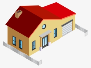 House With Fence Png Clip Art #1571900