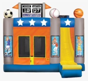 Sports Fans Get Ready - Inflatables That Are Sports Themed With A Slide #1572124