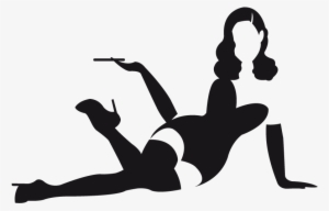 Pin Up Girl Silhouette Clip Art At Getdrawings - Going Through The Motions #1572148