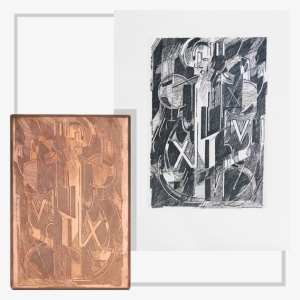 Etching - Gravure A Leau Forte Plaque #1572594