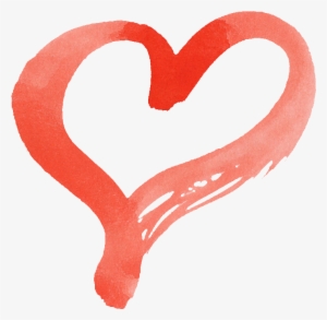 15 Red Watercolor Heart Onlygfx - Watercolor Painting #1572730