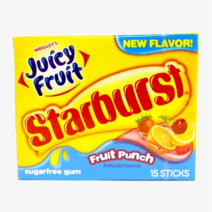 Juicy Fruit Starburst Gum Fruit Punch Flavor Buy At - Juicy Fruit Starburst Watermelon #1572939