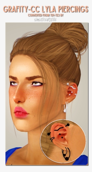 “ Grafity-cc Lyla Piercings • Compressed, Custom Thumbnails - The Sims 3 #1573266