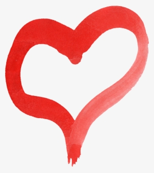 15 Red Watercolor Heart Onlygfx - Watercolor Painting #1573613