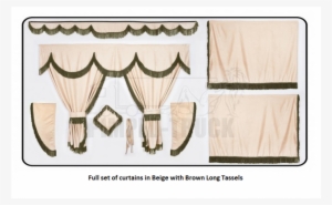 Curtains Truck Beige Red #1574058