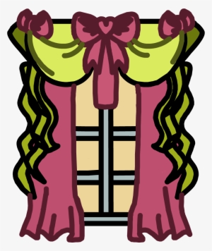 Pink Curtains Icon - Curtain #1574100