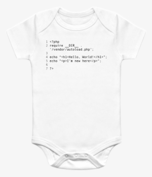 A Cute Baby Onesie For Php Programmers - 1st Birthday Shirt: Lauren #1574105